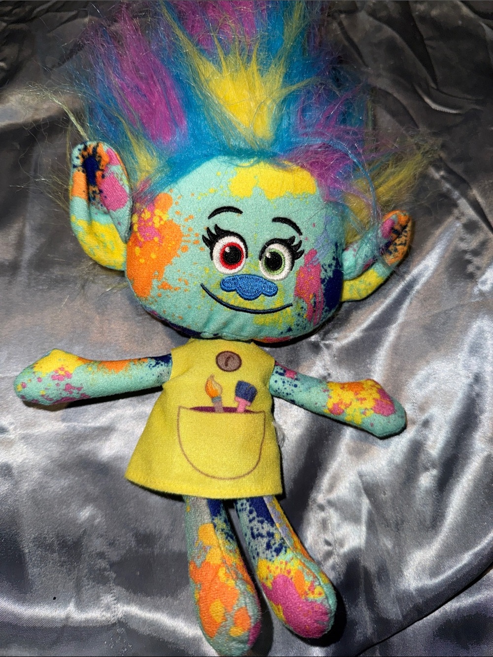 Trolls Harper Paint Splatter Plush Doll!!